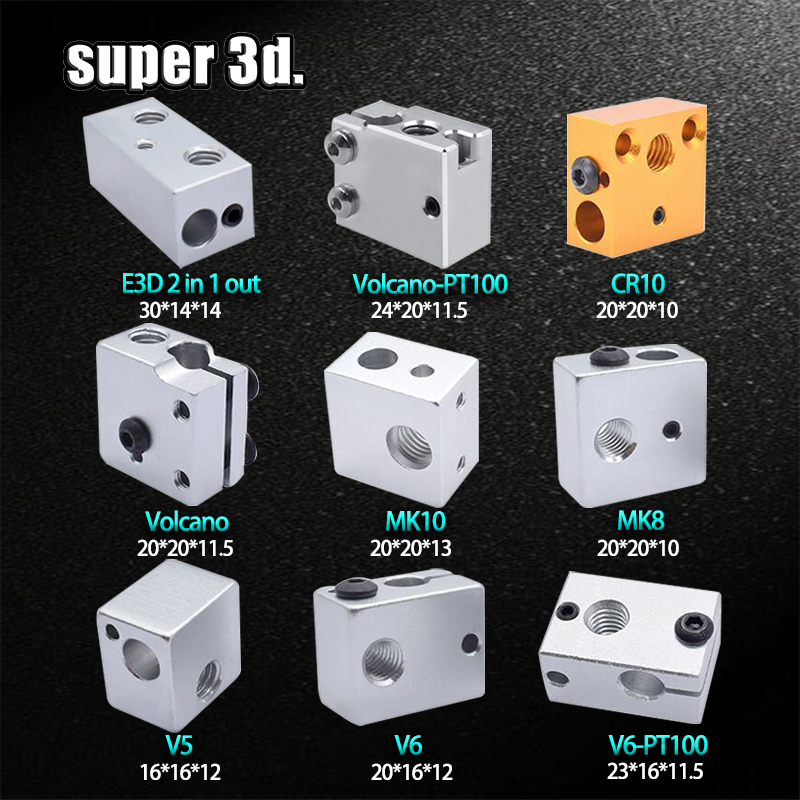 3D Printing Warehouse - 1 buah 3D blok panas E3D