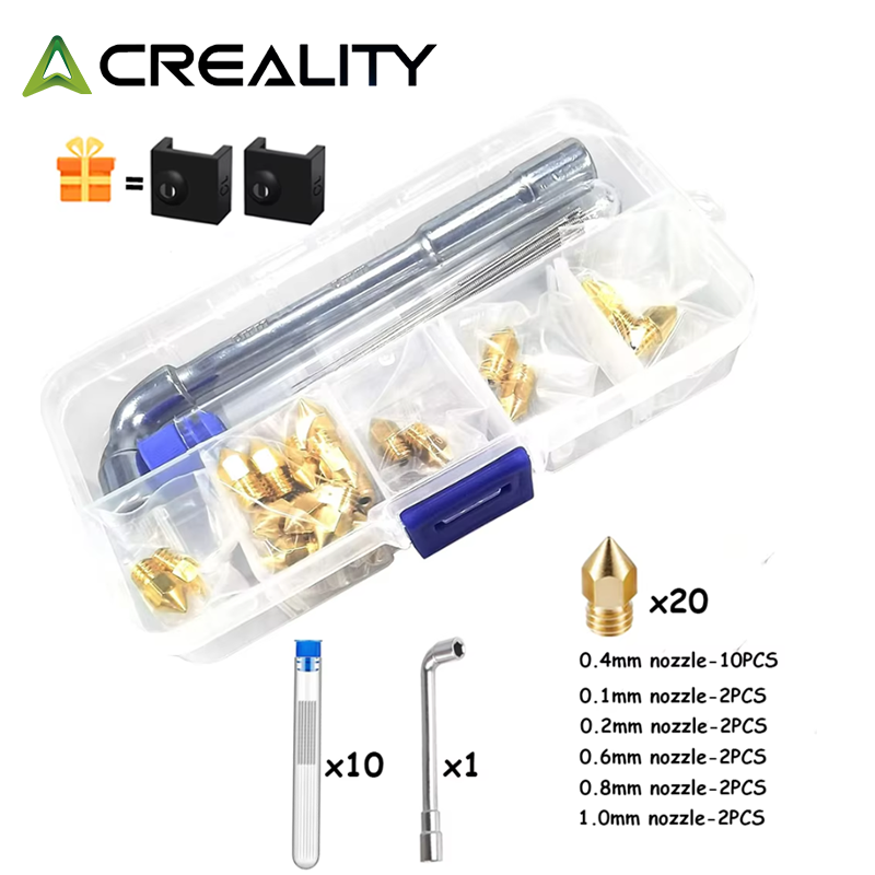 3D Printing News - CREALITY 20 Buah Nozel Kuningan MK8