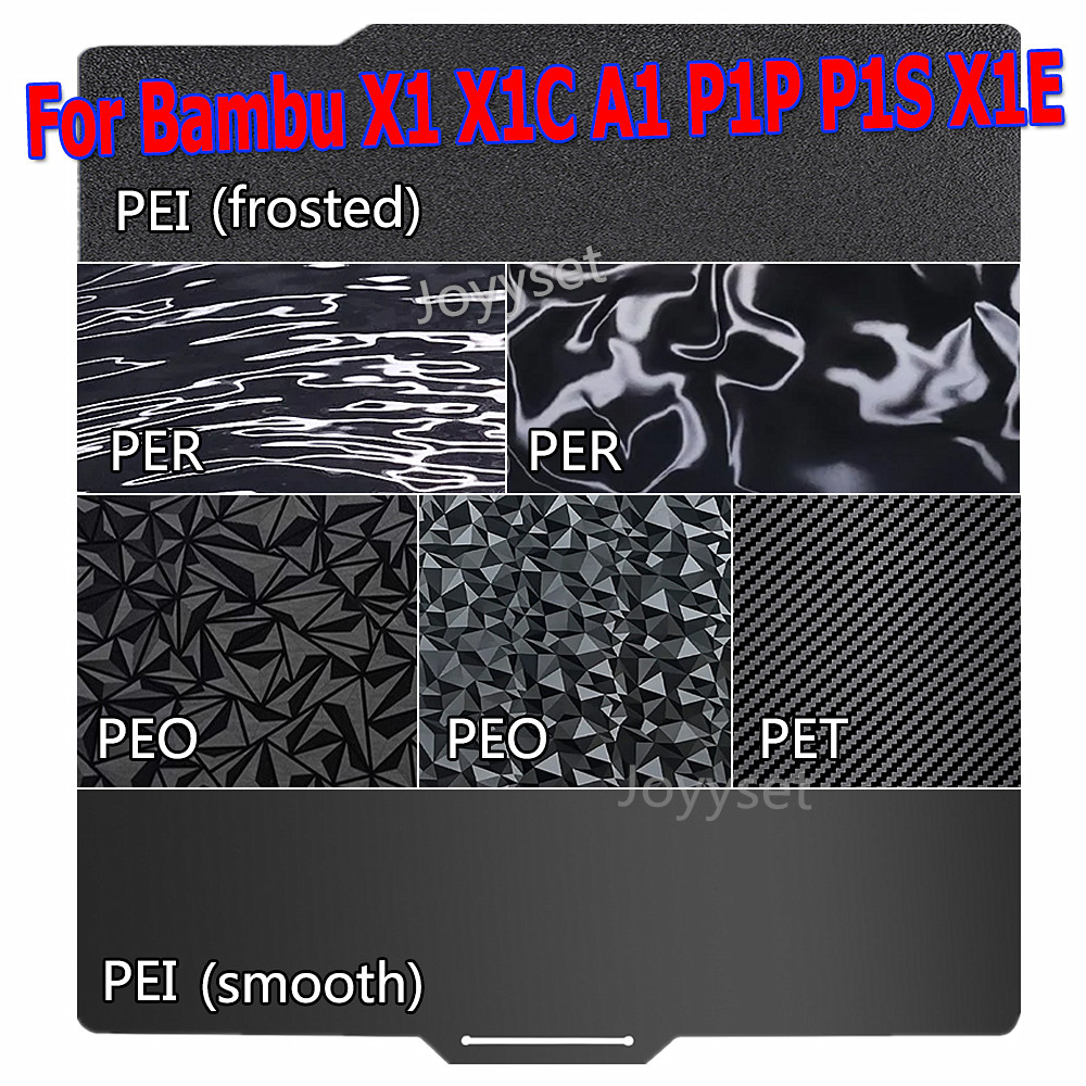 3D Printing X1 Carbon - Plat Cetak Magnetik Baja Pegas PEI