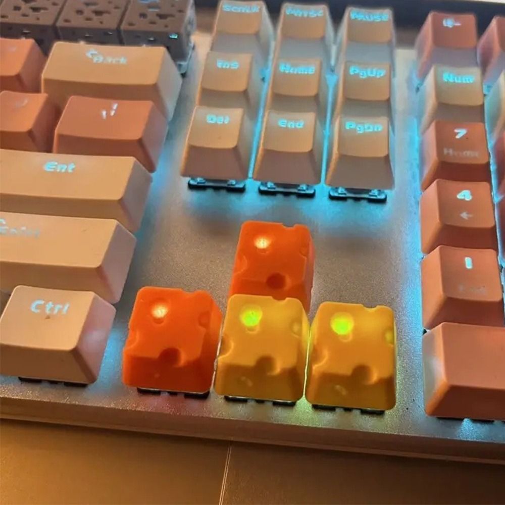 3D Printing Chess - 4 buah Keycap Kue Keju Cetak