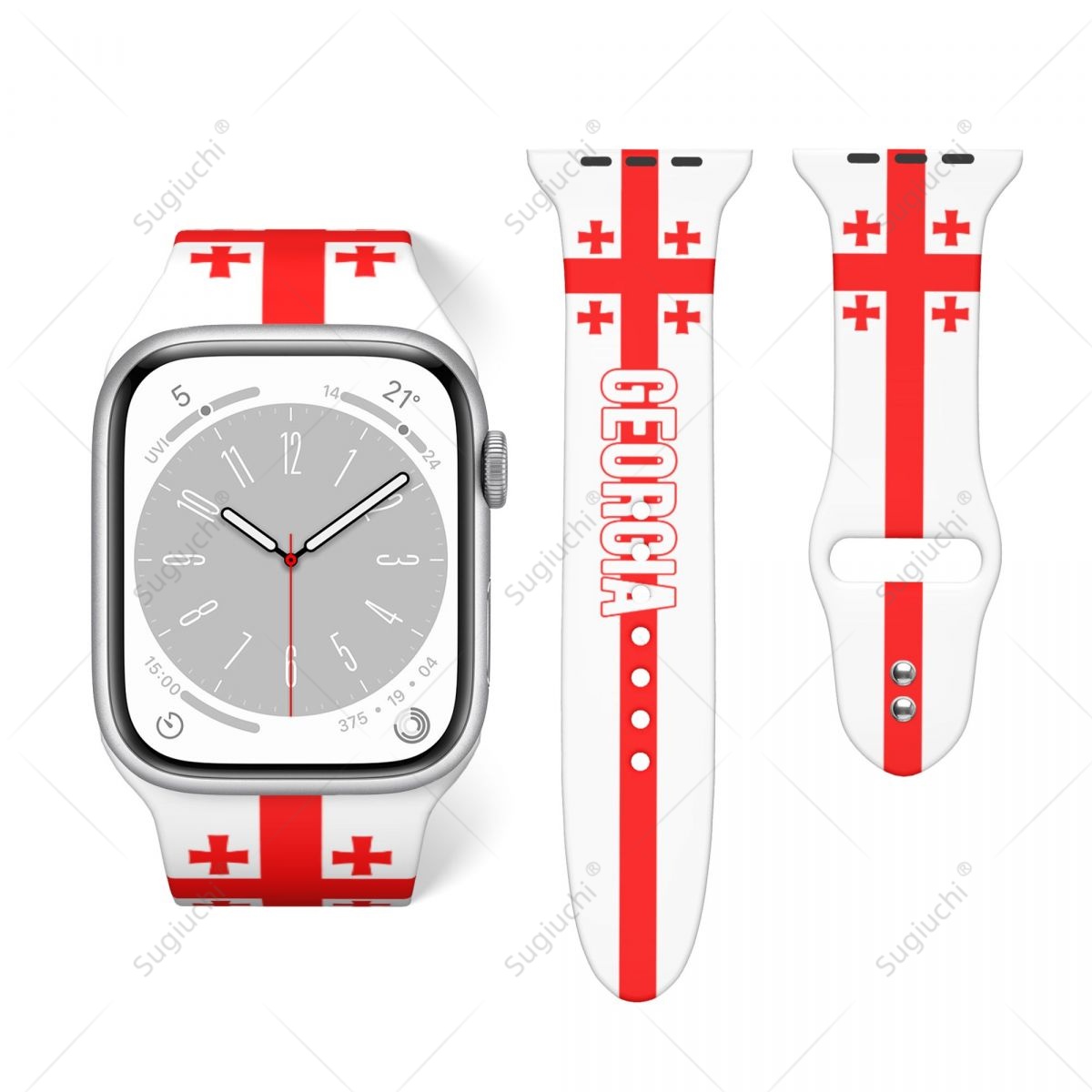 3D Printing Watch - Tali Olahraga Cetak 3D Bendera Georgia