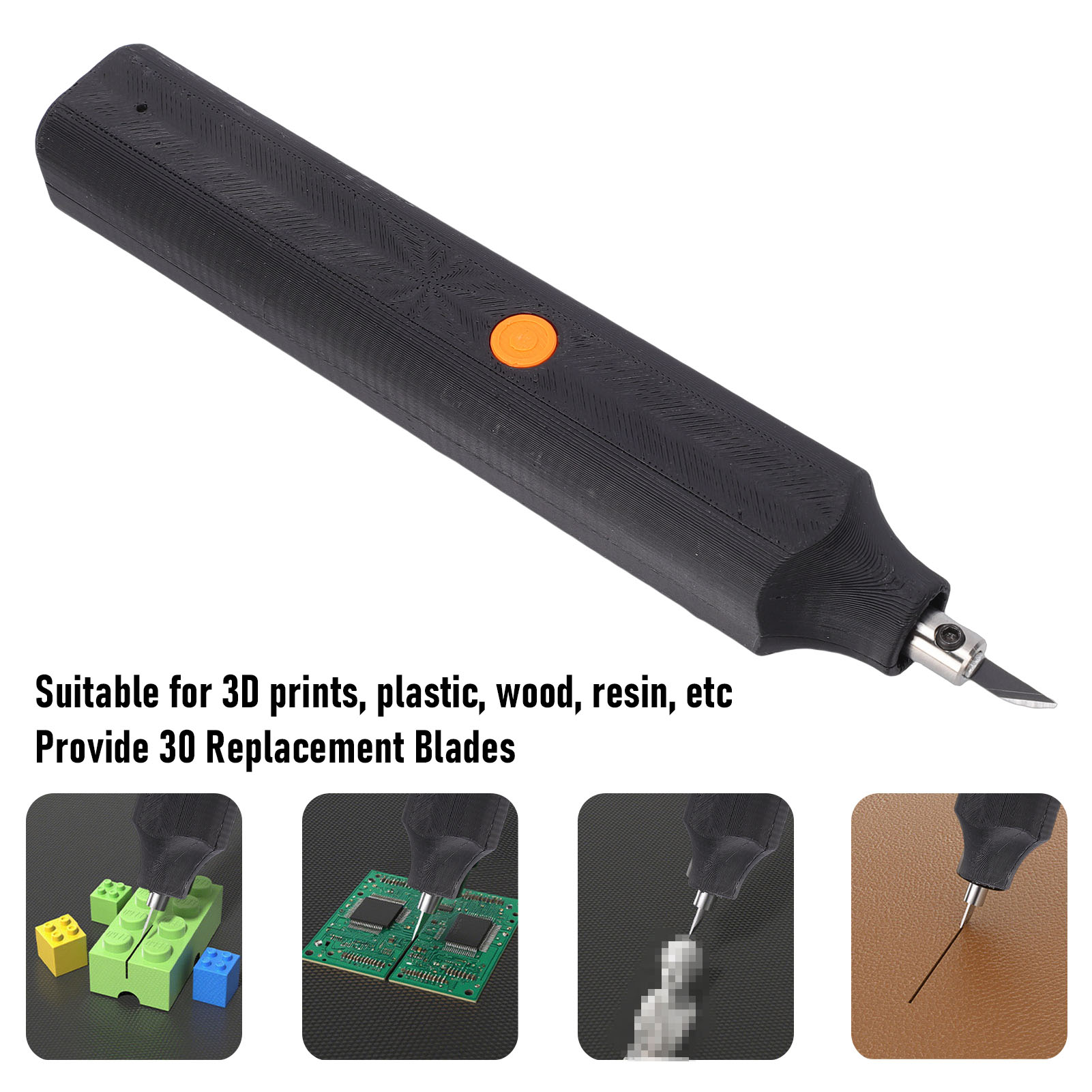 3D Printing Model - Pemotong Ultrasonik 40kHz dengan 30 Pisau