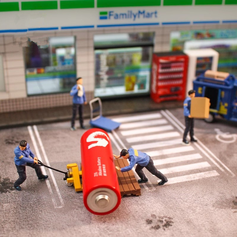 3D Printing Warehouse - Miniatur Pemandangan Jalan Skala 1/64 Cetak