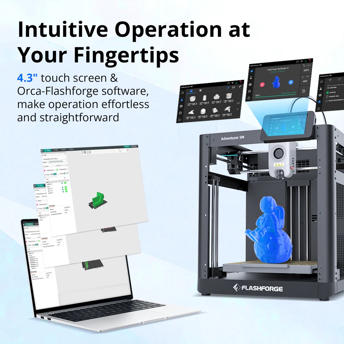 Flashforge petualang 5M FDM 3D - 3D Printing File Stl ulasan dan harga