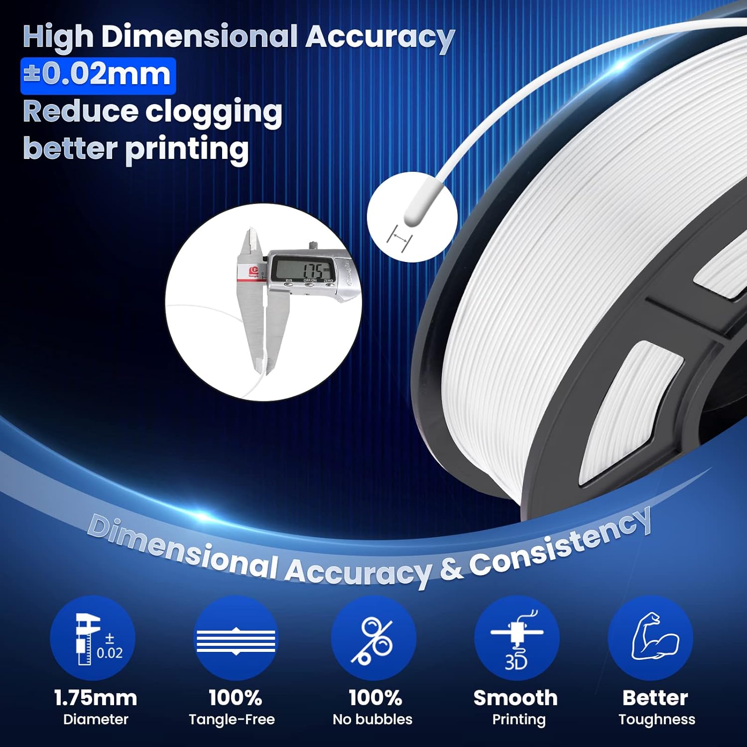 JAYO 3D PETG/PLA/PLA PLUS Fila - Pla Filament 1.75Mm ulasan dan harga