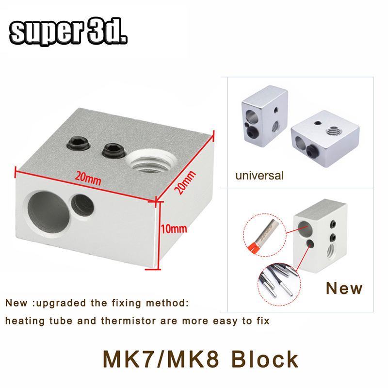 1 buah 3D blok panas E3D V5 V6 - 3D Printing Warehouse ulasan dan harga