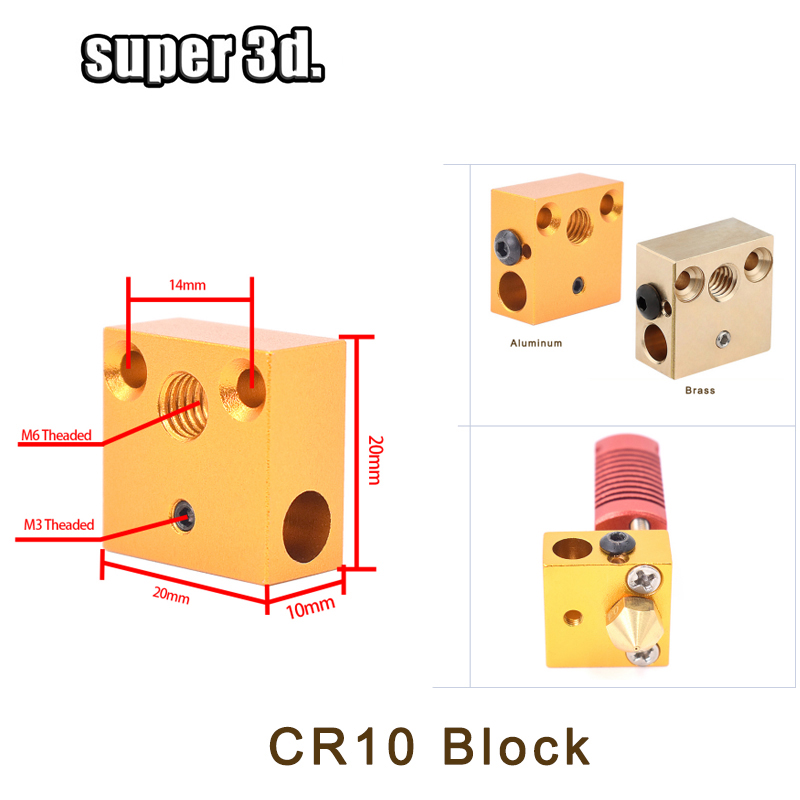1 buah 3D blok panas E3D V5 V6 - 3D Printing Warehouse ulasan dan harga