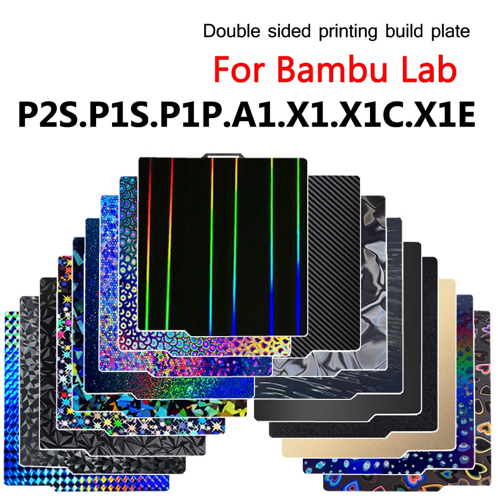 Lembaran Baja Pegas PEI Dua Si - 3D Printing X1 Carbon ulasan dan harga