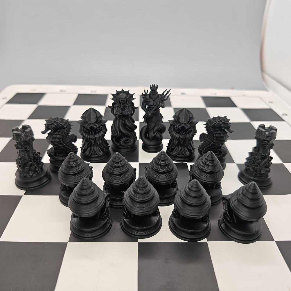 16PCS Patung Catur Mitologi La - 3D Printing Chess ulasan dan harga