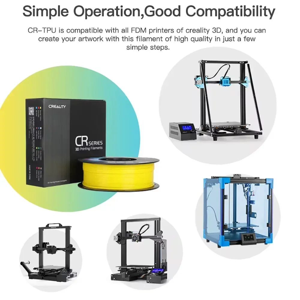 Creality Filamen CR-TPU Asli 1 - 3D Printing High Temperature Materials ulasan dan harga
