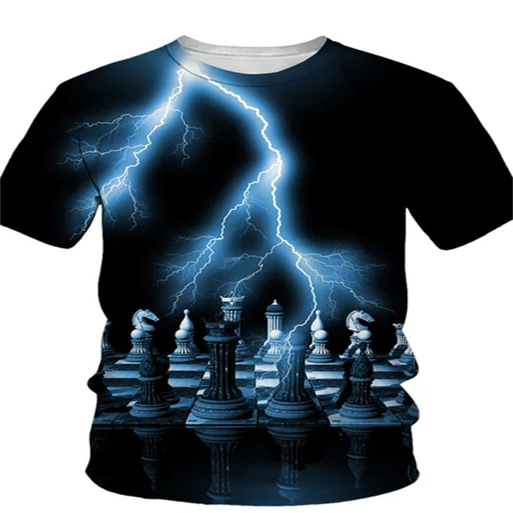 Kaos Cetak 3D Summer Chess Str - 3D Printing Chess ulasan dan harga