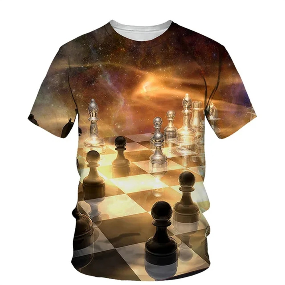 Kaos Cetak 3D Summer Chess Str - 3D Printing Chess ulasan dan harga