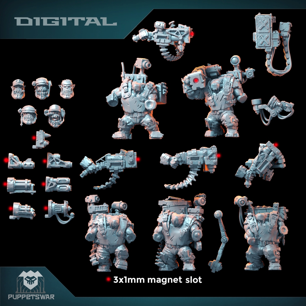 Pasukan Orc Ultimate Badasses, - 3D Printing Model ulasan dan harga