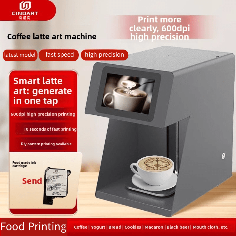 CINOART 3d Latte Art Mesin Pri - 3D Printing In Food ulasan dan harga