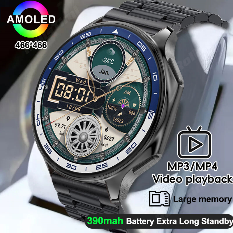 Jam tangan pintar AMOLED 1.43  - 3D Printing Watch ulasan dan harga