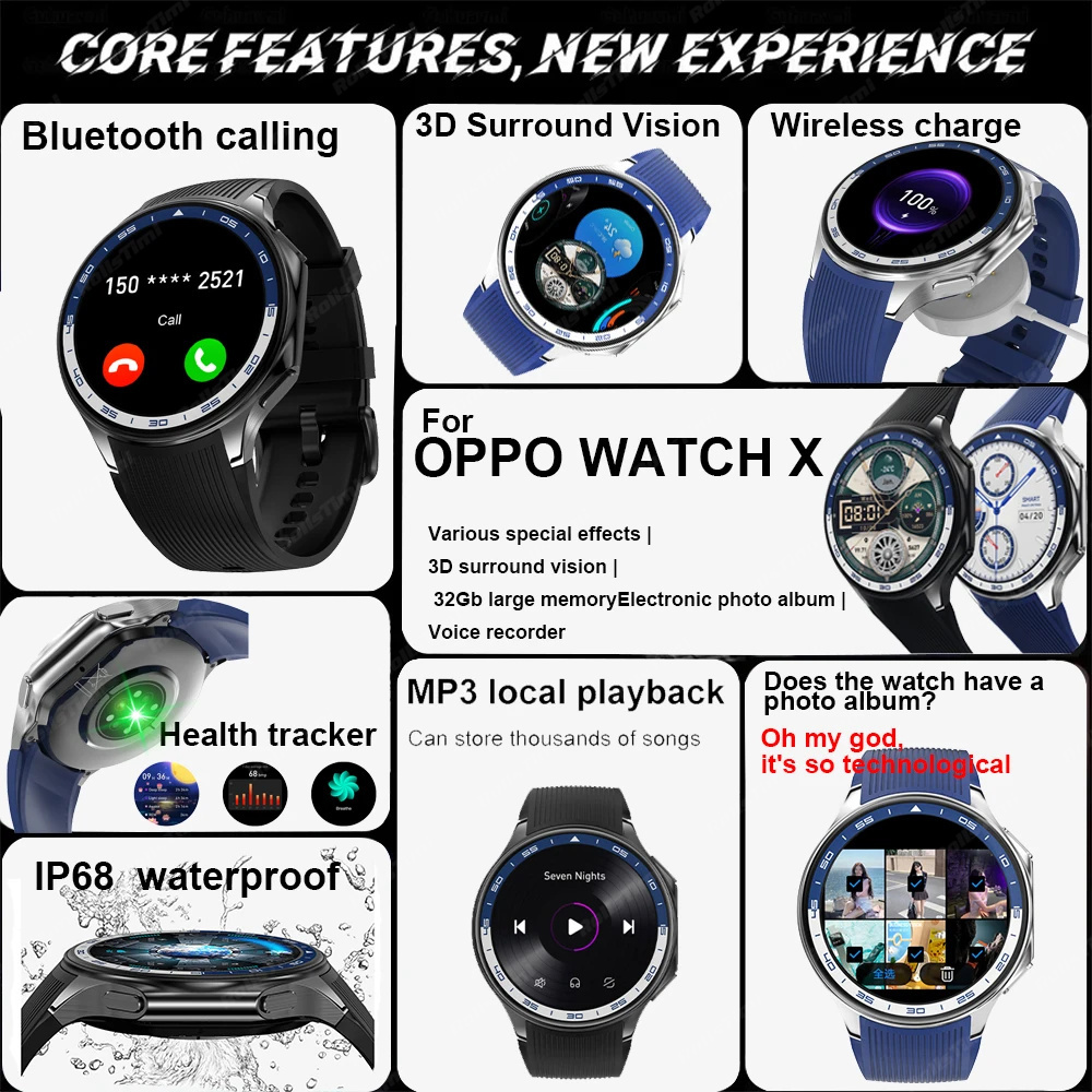 Jam tangan pintar AMOLED 1.43  - 3D Printing Watch ulasan dan harga
