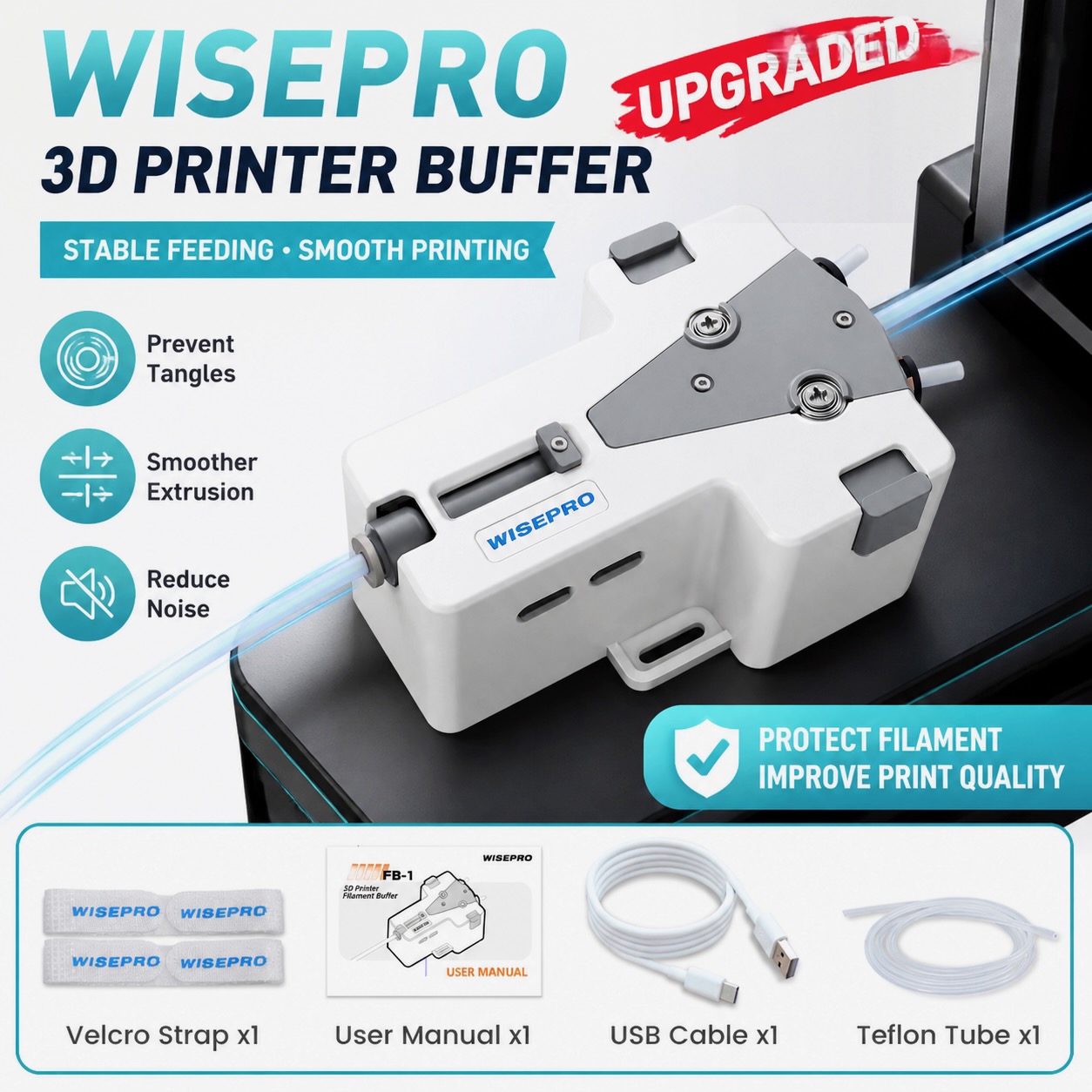 Filamen Printer 3D WISEPRO Tan - Pla Filament 1.75Mm ulasan dan harga