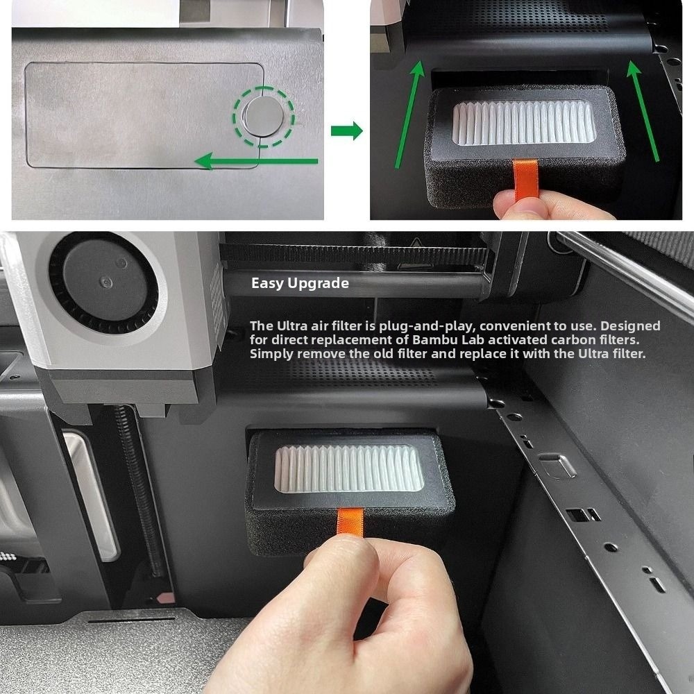 Pengganti HEPA 13 + Karbon Akt - 3D Printing X1 Carbon ulasan dan harga