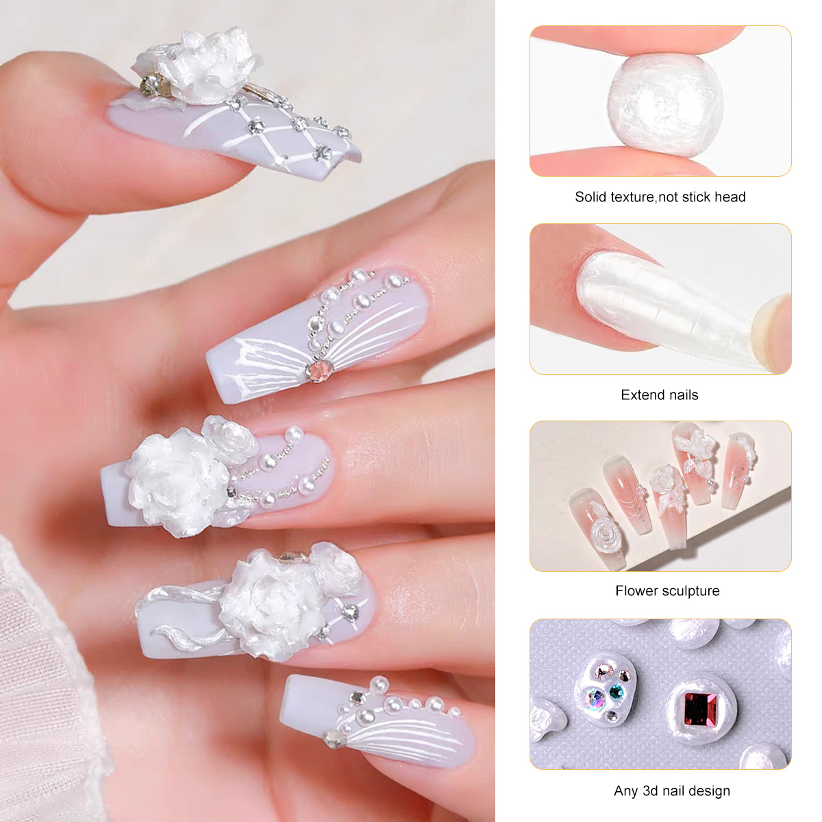 LIMEGIRL 3D Mutiara Ukiran Kuk - 3D Printing Epoxy Resin ulasan dan harga